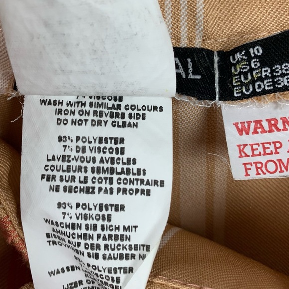 Nasty Gal highwaist pinstripe coral trousers 6 - Picture 10 of 10